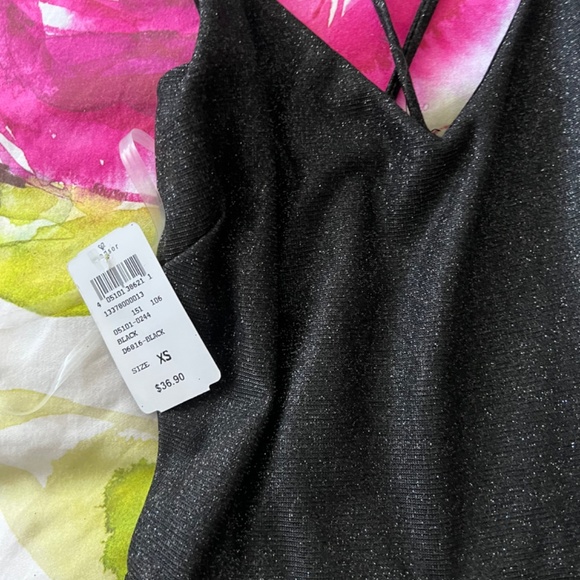 Sparkly Black skater dress XS - Picture 2 of 2